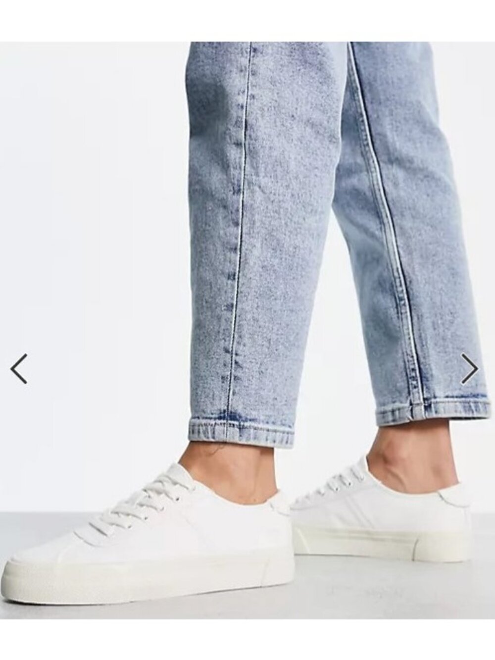 Madewell Women's White Sidewalk Low-Top Sneaker In Canvas SZ 9